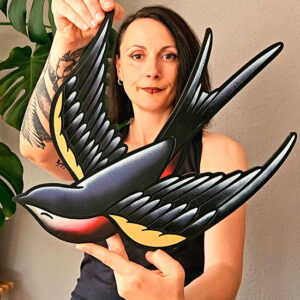 Golondrina - Decoración inspirada en tatuajes Old School