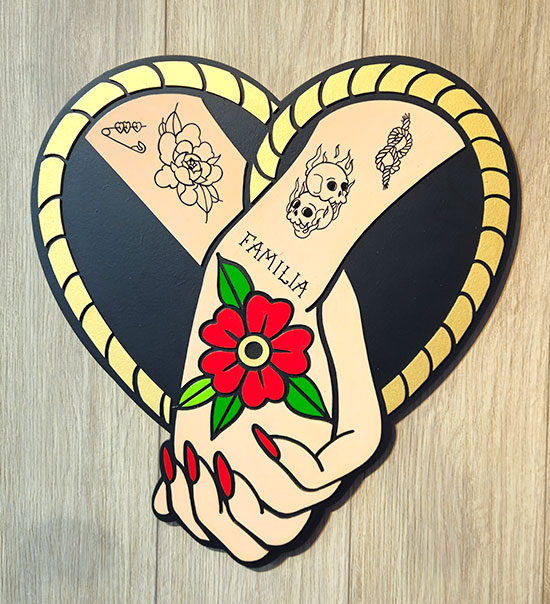 True Love - Arte en madera