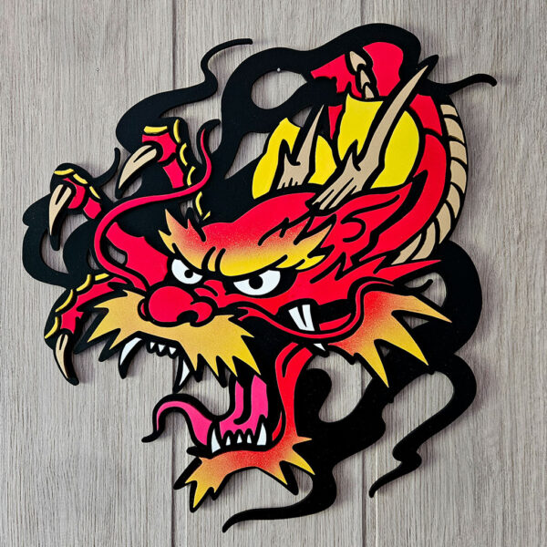 Arte mural de Dragón neotradicional