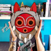 Máscara Mononoke en madera Studio Ghibli