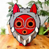 Máscara Mononoke en madera Studio Ghibli